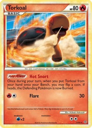 Torkoal — Unleashed Pokémon TCG card by Hideaki Hakozaki