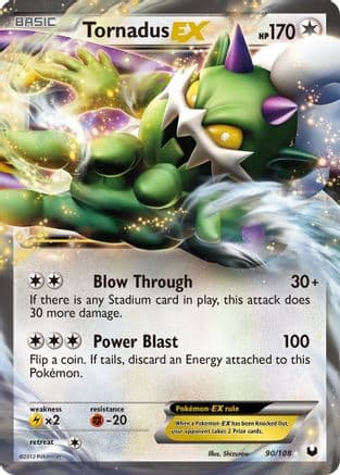 Tornadus EX — Dark Explorers Pokémon TCG card by Shizurow