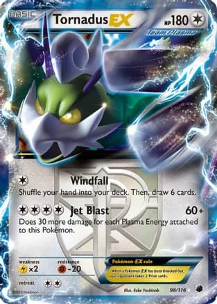 Tornadus EX (Team Plasma) — Plasma Freeze