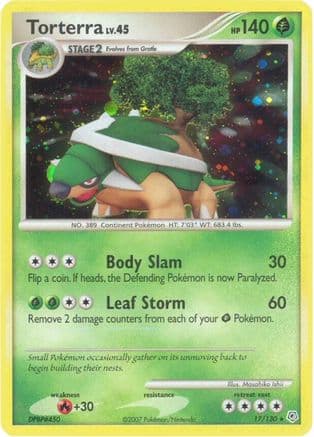 Torterra — Diamond and Pearl Pokémon TCG card by Masahiko Ishii