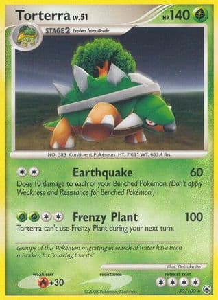 Torterra — Majestic Dawn Pokémon TCG card by Daisuke Ito