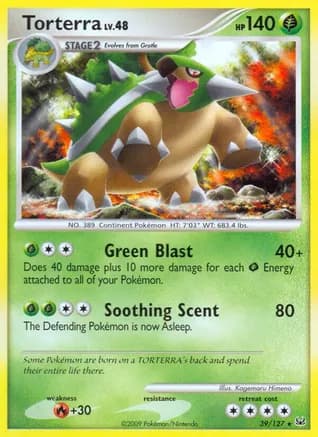 Torterra — Platinum Pokémon TCG card by Kagemaru Himeno