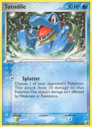 Totodile — EX Unseen Forces Pokémon TCG card by Masakazu Fukuda