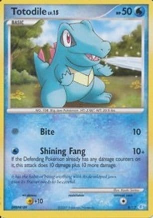 Totodile — DP Trainer Kit: Manaphy & Lucario Pokémon TCG card by Keiko Fukuyama