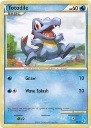 Totodile (#14) — HGSS Trainer Kit: Gyarados & Raichu