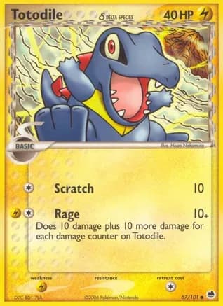 Totodile (Delta Species) — EX Dragon Frontiers