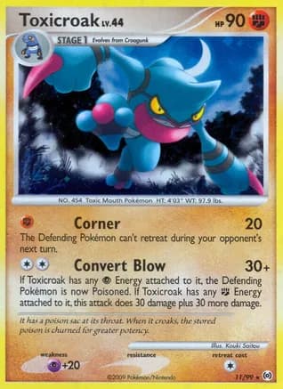 Toxicroak — Arceus Pokémon TCG card by Kouki Saitou