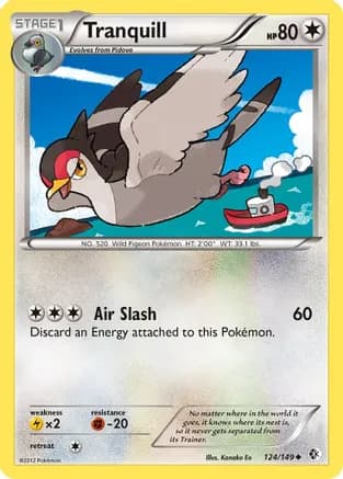 Tranquill — Boundaries Crossed Pokémon TCG card by Kanako Eo