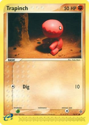 Trapinch - 78/97 — Dragon Pokémon TCG card by Yuka Morii
