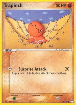 Trapinch — EX Power Keepers Pokémon TCG card by Sachiko Adachi