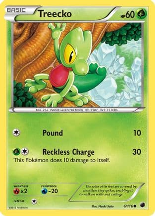 Treecko — Plasma Freeze Pokémon TCG card by Akira Komayama