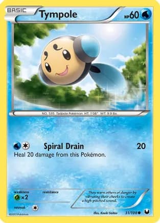 Tympole — Dark Explorers Pokémon TCG card by Kouki Saitou