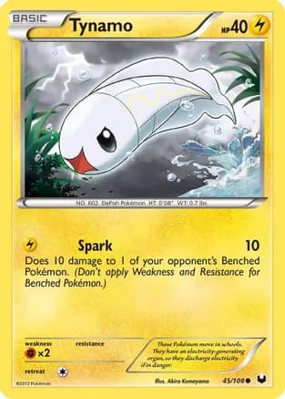 Tynamo (45) — Dark Explorers Pokémon TCG card by Akira Komayama