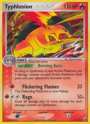 Typhlosion — Unseen Forces Pokémon TCG card by Hajime Kusajima