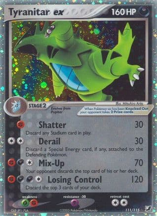 Tyranitar ex — EX Unseen Forces