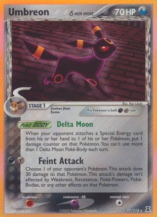 Umbreon (Delta Species) — Delta Species Pokémon TCG card by Ryo Ueda