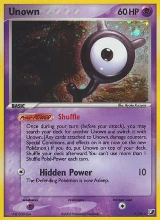 Unown (Y) — EX Unseen Forces Pokémon TCG card by Ken Sugimori