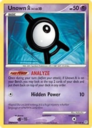 Unown [A] — Diamond and Pearl Pokémon TCG card by Nakaoka