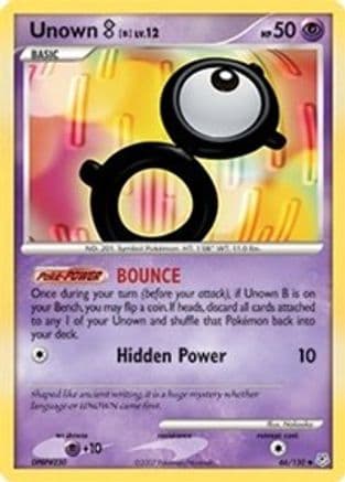 Unown [B] — Diamond and Pearl Pokémon TCG card by Nakaoka