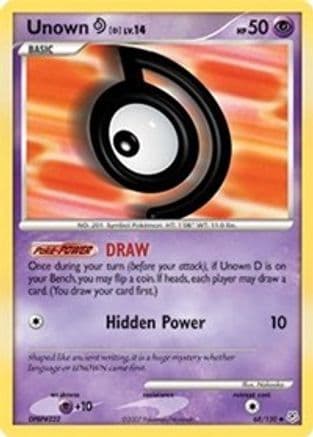 Unown [D] — Diamond and Pearl Pokémon TCG card by Nakaoka