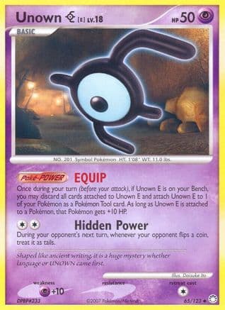Unown [E] — Mysterious Treasures Pokémon TCG card by Daisuke Ito