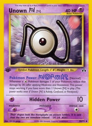 Unown [N] — Neo Discovery Pokémon TCG card by CR CG gangs