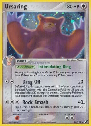 Ursaring — EX Unseen Forces Pokémon TCG card by Atsuko Nishida