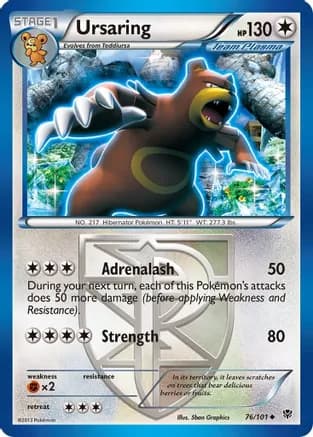 Ursaring (Team Plasma) — Plasma Blast Pokémon TCG card by Sbon Graphics