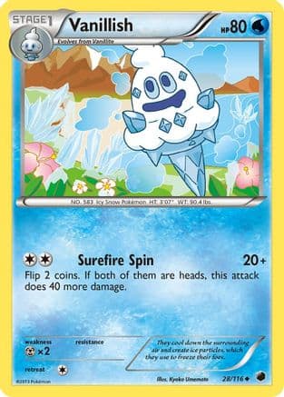 Vanillish — Plasma Freeze Pokémon TCG card by cochi8i