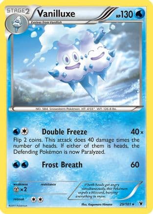 Vanilluxe — Noble Victories Pokémon TCG card by cochi8i