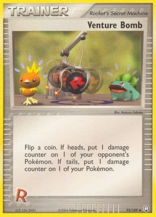 Venture Bomb — EX Team Rocket Returns Pokémon TCG card by Katsura Tabata