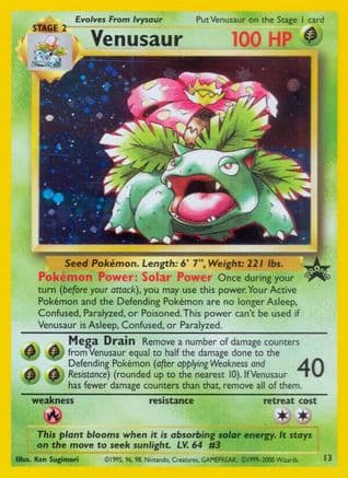 Venusaur — WoTC Promo Pokémon TCG card by Kouki Saitou