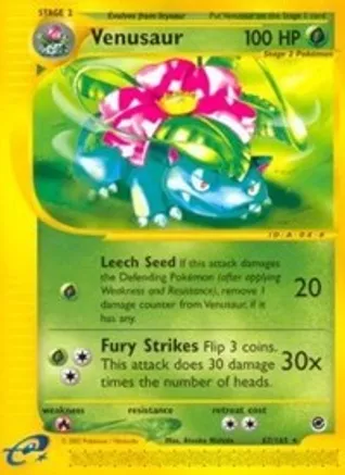 Venusaur (67) — Expedition Pokémon TCG card by Atsuko Nishida