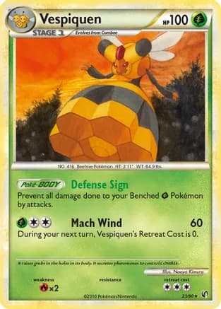 Vespiquen — Undaunted Pokémon TCG card by Naoyo Kimura