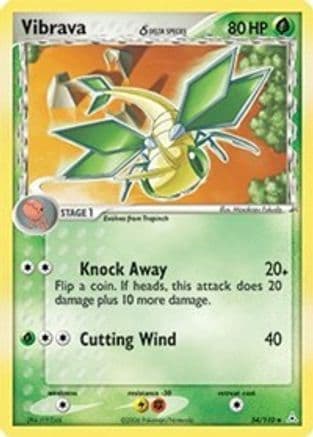 Vibrava (Delta Species) — Holon Phantoms Pokémon TCG card by Kouki Saito