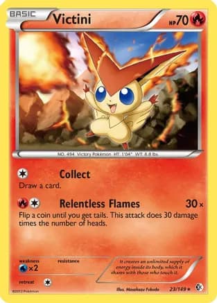 Victini — Boundaries Crossed Pokémon TCG card by GOSSAN