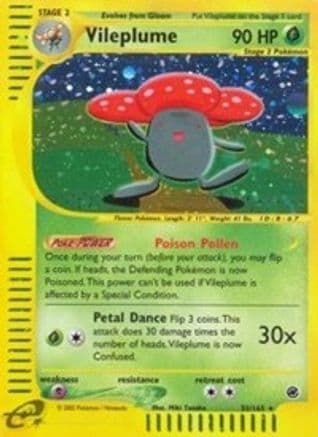 Vileplume (31) — Expedition Pokémon TCG card by Miki Tanaka