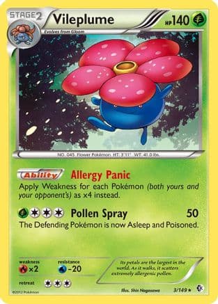 Vileplume — Boundaries Crossed Pokémon TCG card by Shibuzoh.