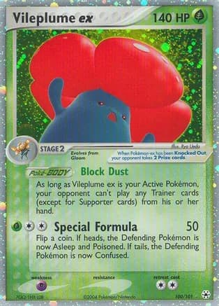 Vileplume ex — EX Hidden Legends Pokémon TCG card by Ryo Ueda