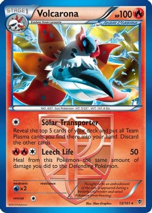 Volcarona (Team Plasma) — Plasma Blast Pokémon TCG card by 5ban Graphics