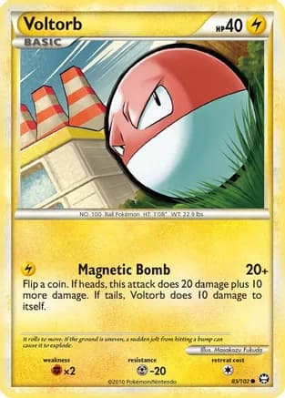 Voltorb — Triumphant Pokémon TCG card by Masakazu Fukuda