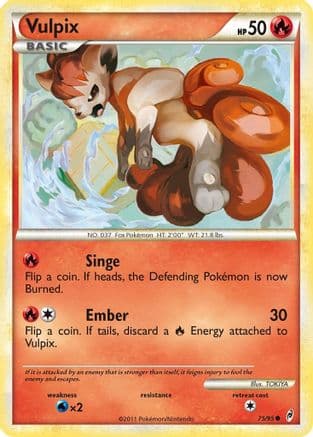 Vulpix — Call of Legends Pokémon TCG card by TOKIYA