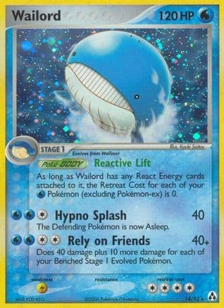 Wailord — Legend Maker Pokémon TCG card by Kouki Saitou