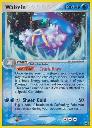 Walrein — EX Hidden Legends Pokémon TCG card by Atsuko Nishida