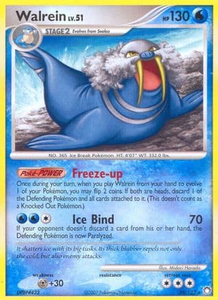 Walrein — Mysterious Treasures Pokémon TCG card by KEIICHIRO ITO