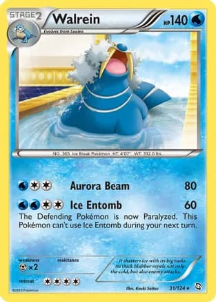 Walrein — Dragons Exalted Pokémon TCG card by Kouki Saitou