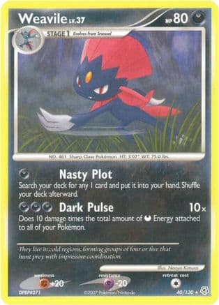 Weavile — Diamond and Pearl Pokémon TCG card by Kagemaru Himeno