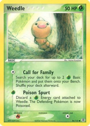Weedle — FireRed & LeafGreen Pokémon TCG card by Ken Sugimori