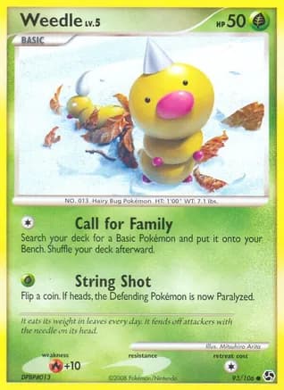 Weedle — Great Encounters Pokémon TCG card by Mitsuhiro Arita