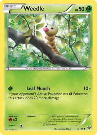 Weedle — XY Base Set